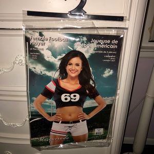 Girls Football Player Costume